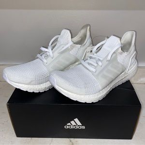 Adidas Ultraboost 19 Triple White Mens Size US 11 Running Shoes